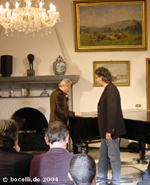 Amedeo Minghi, Andrea Bocelli; Forte, 27. 10. 2004, photo: bocelli.de