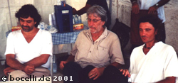 Juli 2001, Livorno, Andrea, Paolo und Luigi, Thanks to Paolo