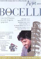 Plakat zum Konzert, Pisa, 17. 6. 2001