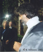 Dublin, 22. 7. 2001, nach dem Konzert, Thanks to Bec