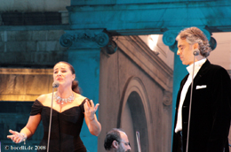 Neapel, 24.10.08, with Cecilia Bartoli, photo copyright www.bocelli.de