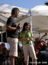 Lajatico, July 2008, rehearsing with Charice,  copyright www.bocelli.de 2008