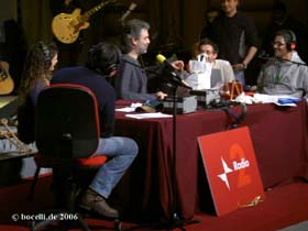 Rome, March 13, 2006, Fiorello Show Radio Rai2, foto copyright bocelli.de 2006