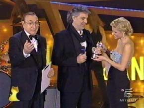 Telegatti, Rom, 20.1.08, Canale5, Mediaset mit Pippo Baudo und Michelle Hunziker